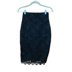 Bebe Lace Pencil Skirt Women's Size XS